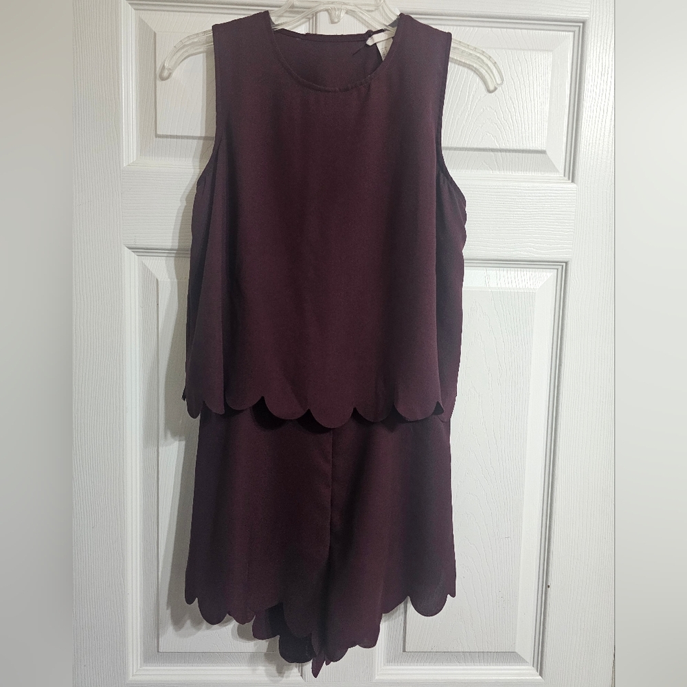 H&M Deep Red Sleeveless Top